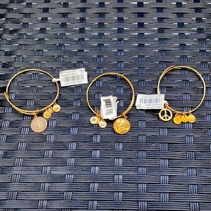 Alex and Ani bangle bracelets in Gold